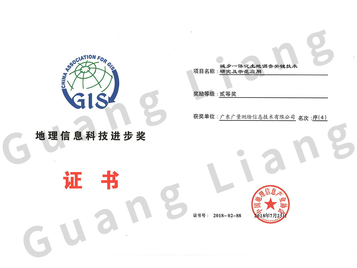 地理信息科技进步奖